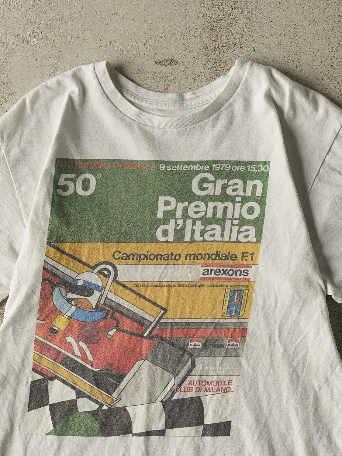 Vintage Y2K White Gran Premio D'Italia Racing Tee (M/L) sold by Rebalance Vintage product image thumbnail 2