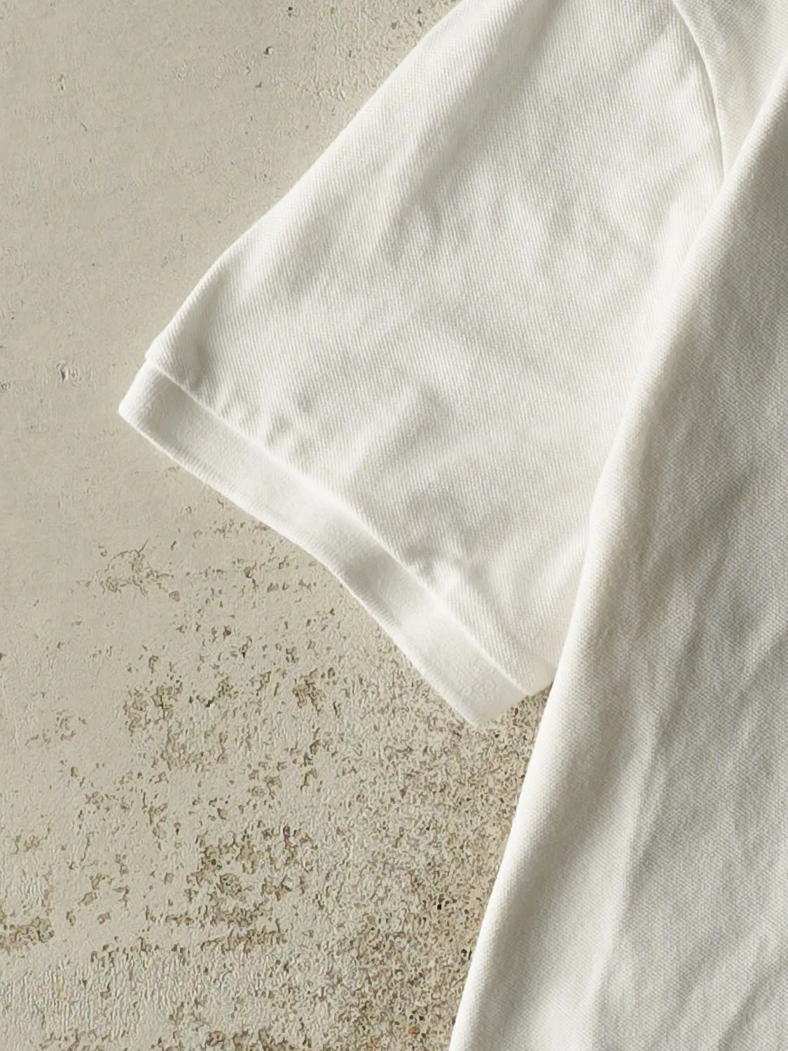 Vintage Y2K White Polo Quarter Button Tee (L) sold by Rebalance Vintage product image thumbnail 3