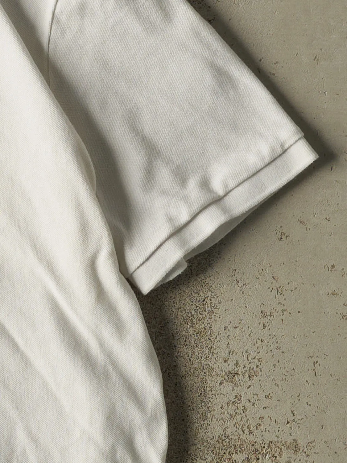 Vintage Y2K White Polo Quarter Button Tee (L) sold by Rebalance Vintage product image thumbnail 4