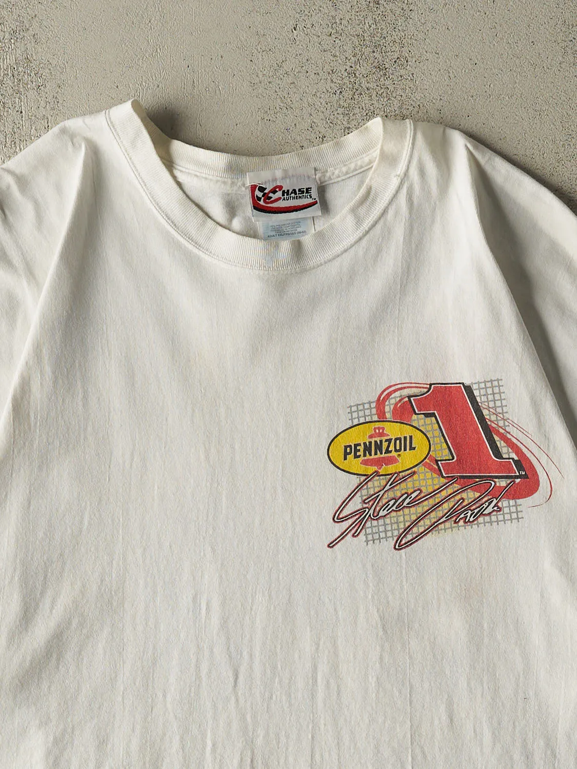 Vintage Y2K White Steve Park Nascar Tee (XXL) sold by Rebalance Vintage product image thumbnail 3