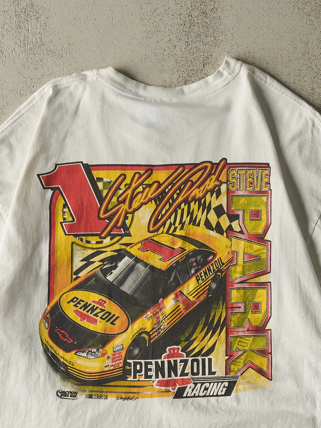 Vintage Y2K White Steve Park Nascar Tee (XXL) sold by Rebalance Vintage product image thumbnail 4