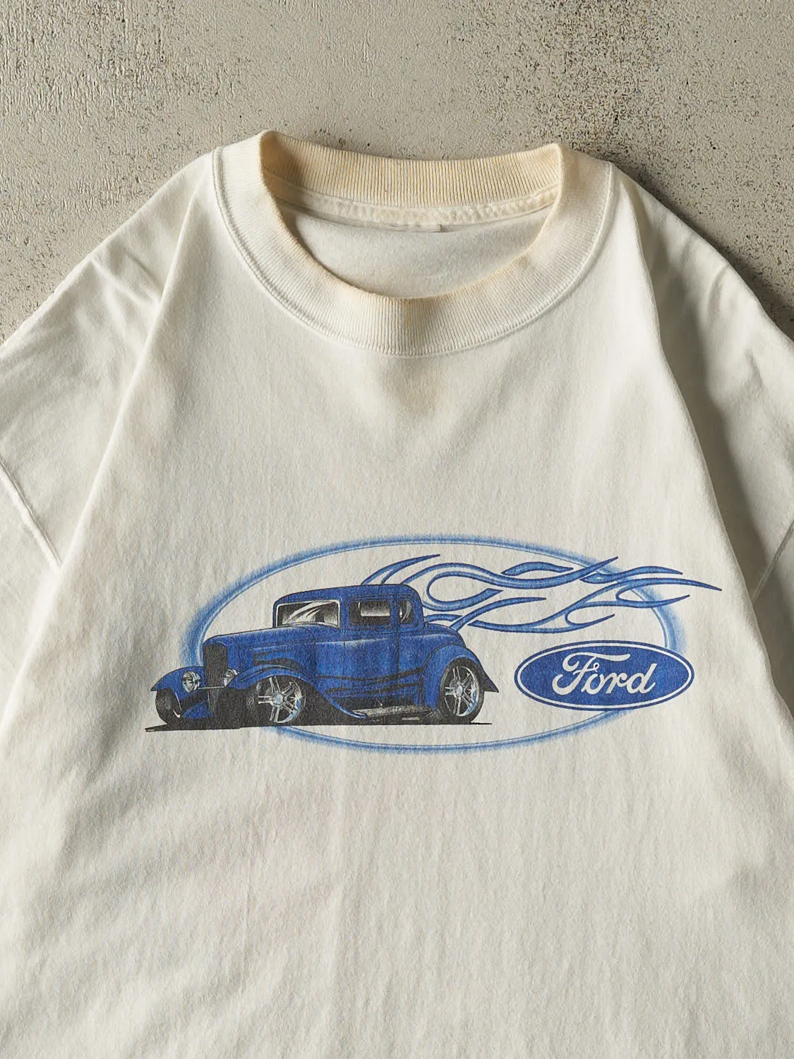 Vintage Y2K White Ford Racing Tee (L/XL) sold by Rebalance Vintage product image thumbnail 3