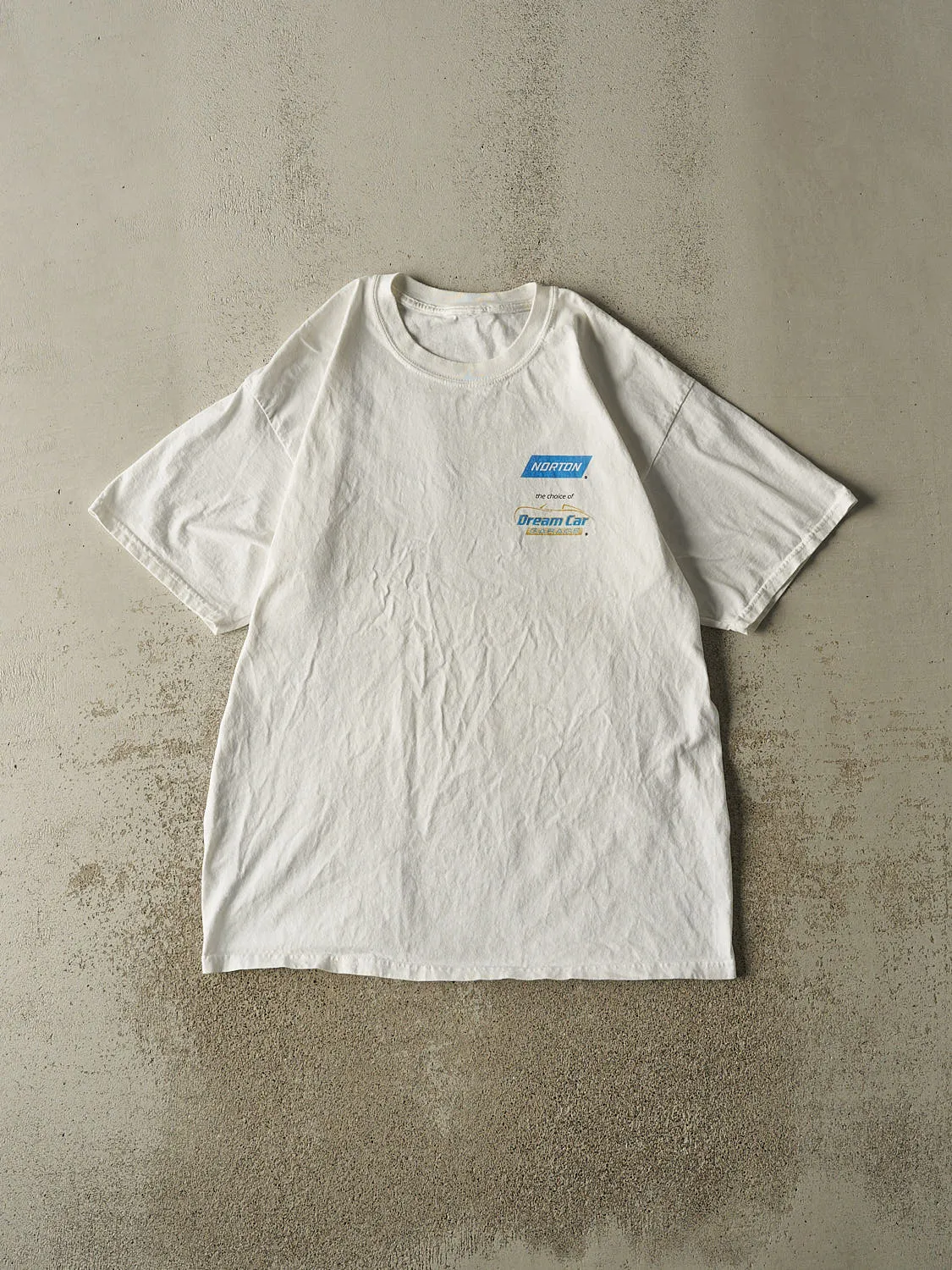 Vintage Y2K White Norton "Talk to the Boss" Tee (XL) sold by Rebalance Vintage