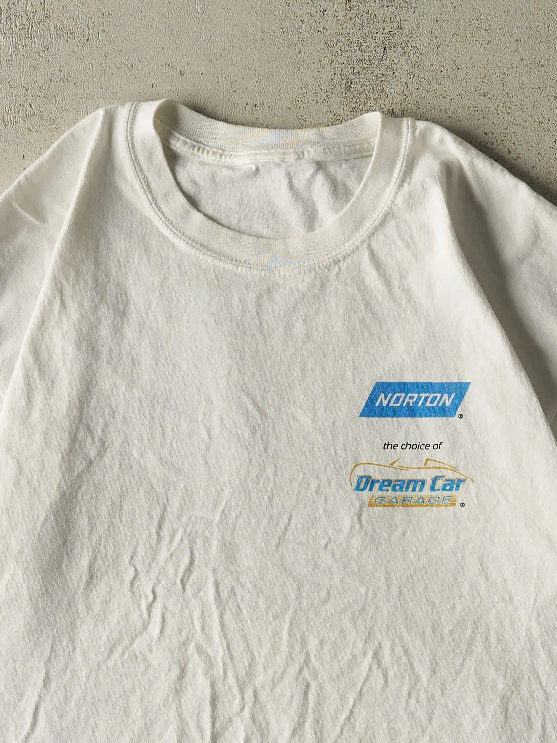Vintage Y2K White Norton "Talk to the Boss" Tee (XL) sold by Rebalance Vintage product image thumbnail 3