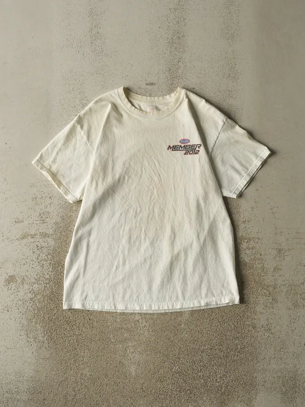 Vintage 12' White NHRA Racing Tee (M/L) sold by Rebalance Vintage
