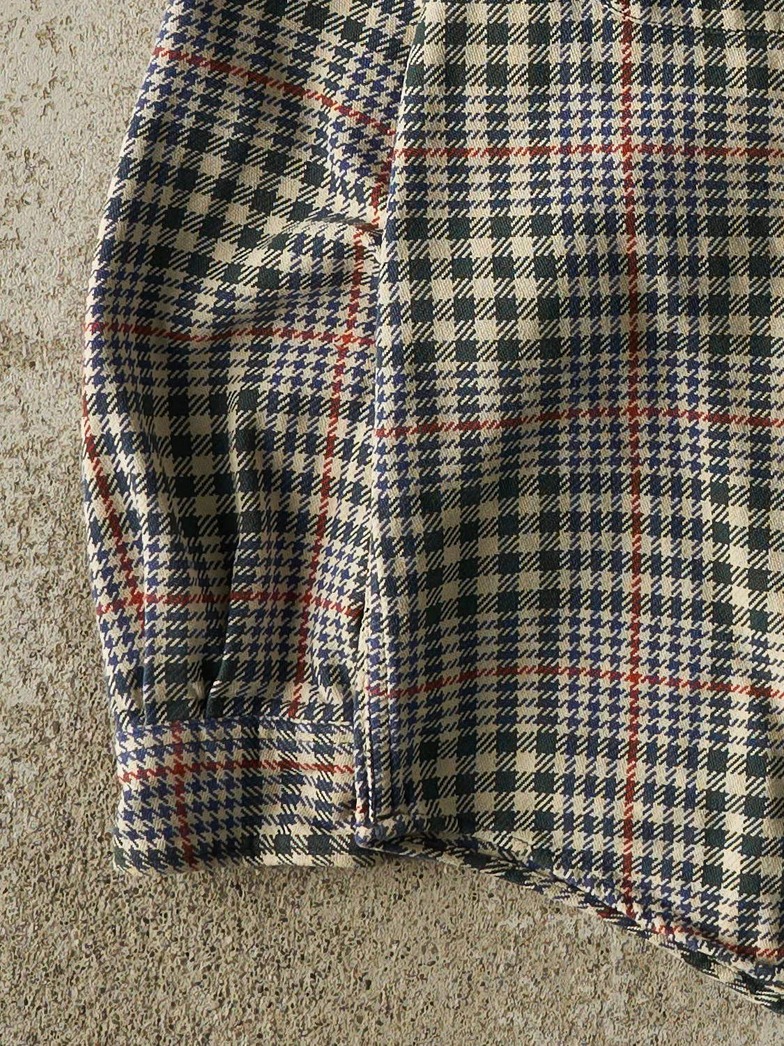 Vintage 90s Beige Eddie Bauer Plaid Button Up Long Sleeve (L/XL) sold by Rebalance Vintage product image thumbnail 3