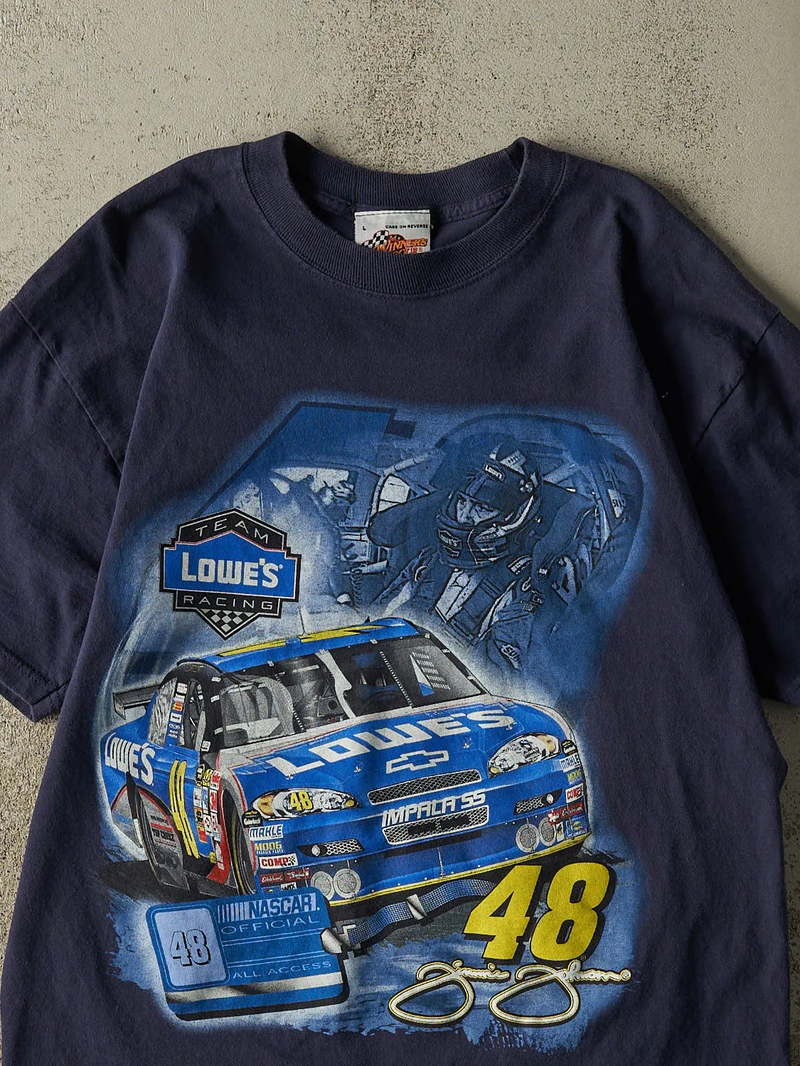 Vintage 09' Navy Blue Jimmie Johnson Nascar Tee (L) sold by Rebalance Vintage product image thumbnail 3