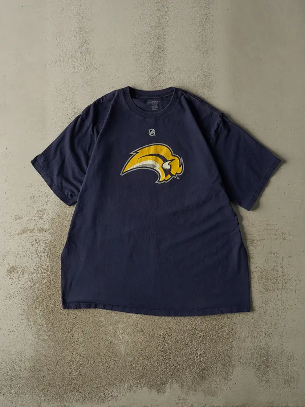 Vintage Y2K Navy Blue Buffalo Sabres #48 Daniel Brier Tee (XXL) sold by Rebalance Vintage