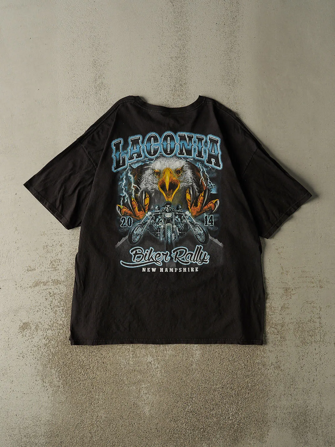 Vintage 14' Black Laconia Biker Rally Tee (XL/XXL) sold by Rebalance Vintage product image thumbnail 2