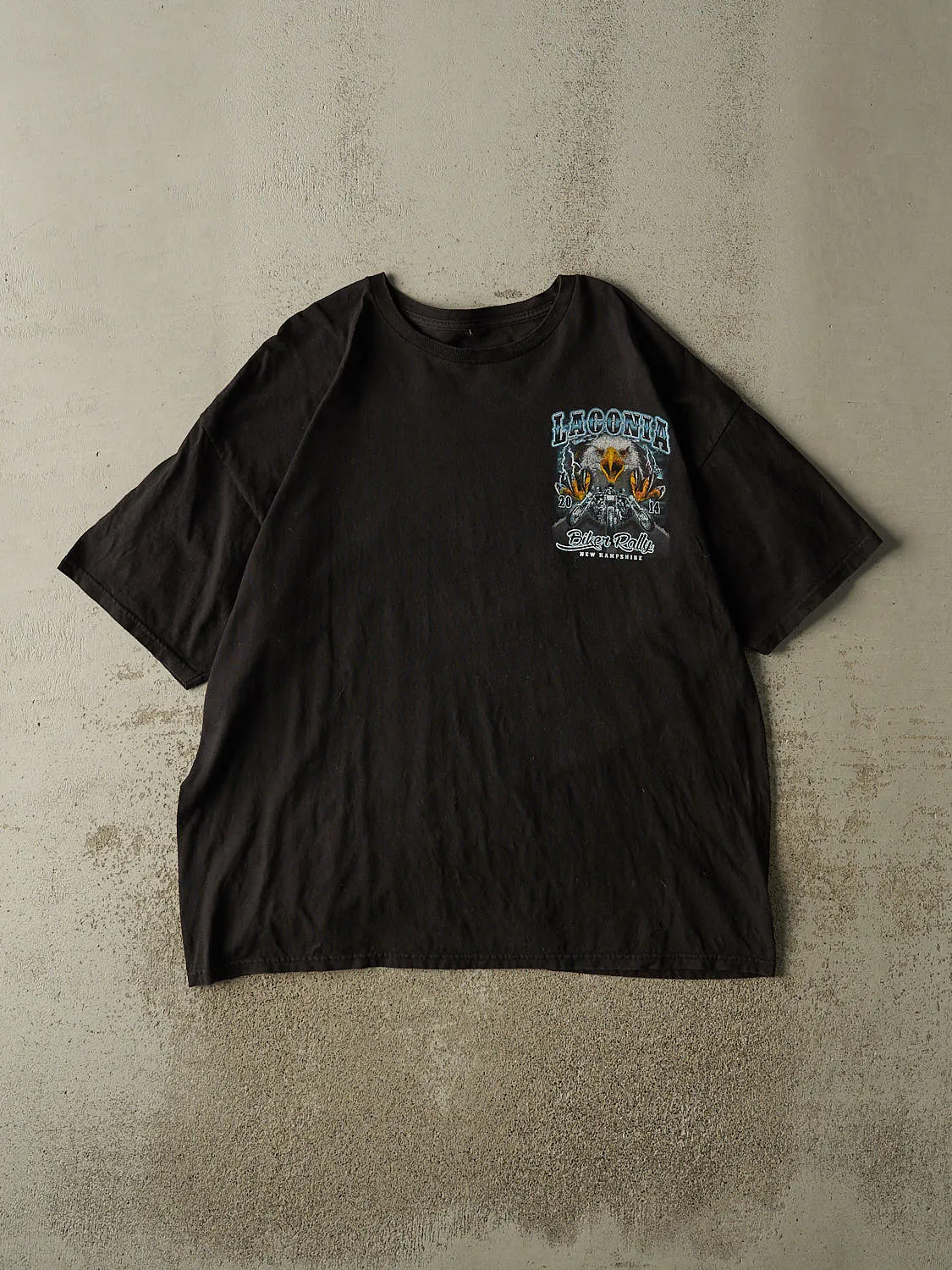 Vintage 14' Black Laconia Biker Rally Tee (XL/XXL) sold by Rebalance Vintage