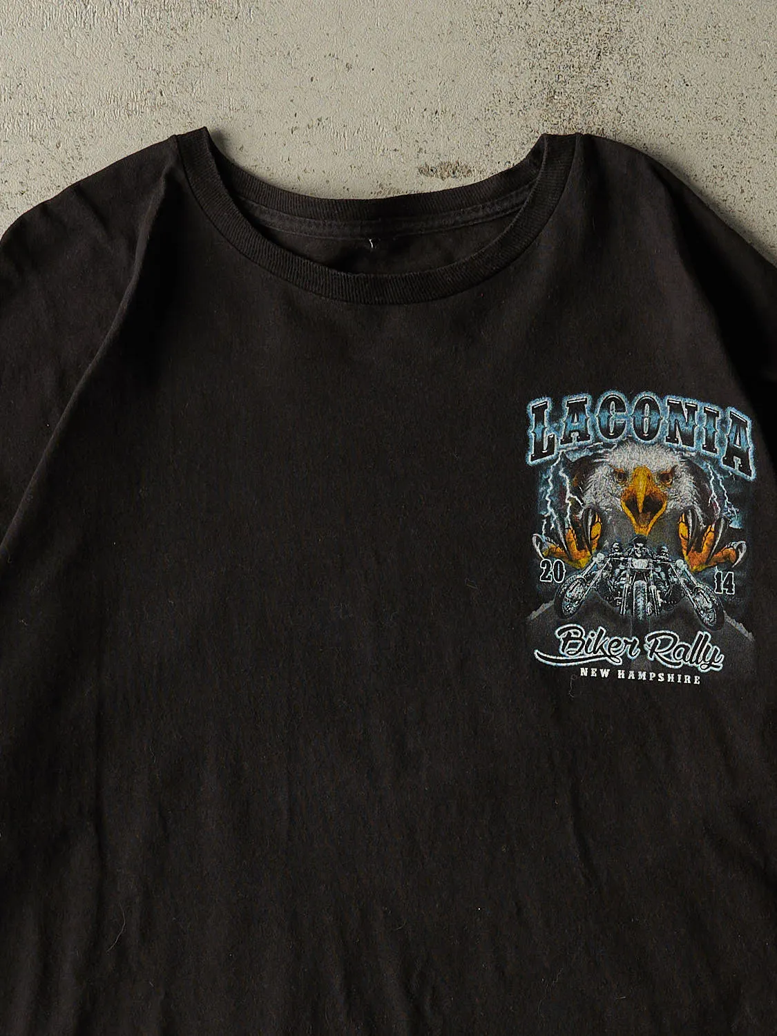 Vintage 14' Black Laconia Biker Rally Tee (XL/XXL) sold by Rebalance Vintage product image thumbnail 3