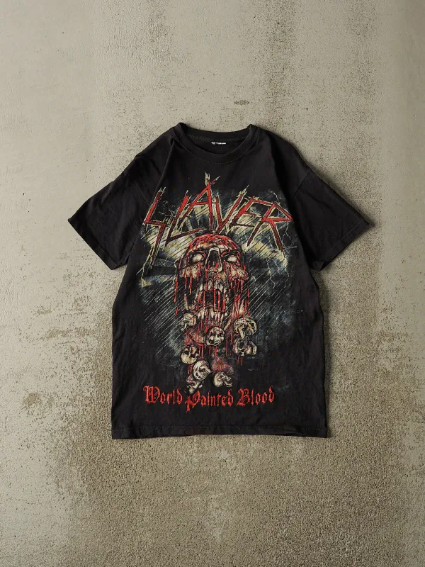 Vintage Y2K Black Slayer "World Painted Blood" Tee (XS/S) sold by Rebalance Vintage