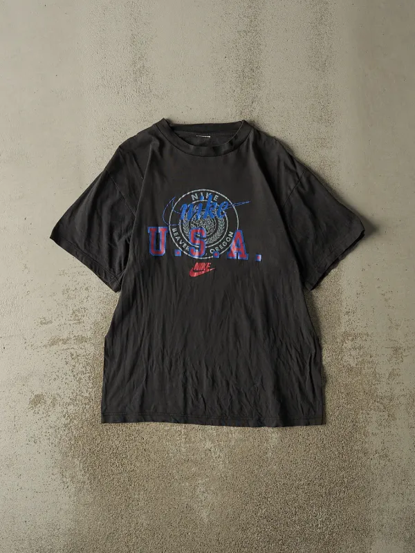 Vintage 90s Black Nike Team USA Tee (S/M) sold by Rebalance Vintage