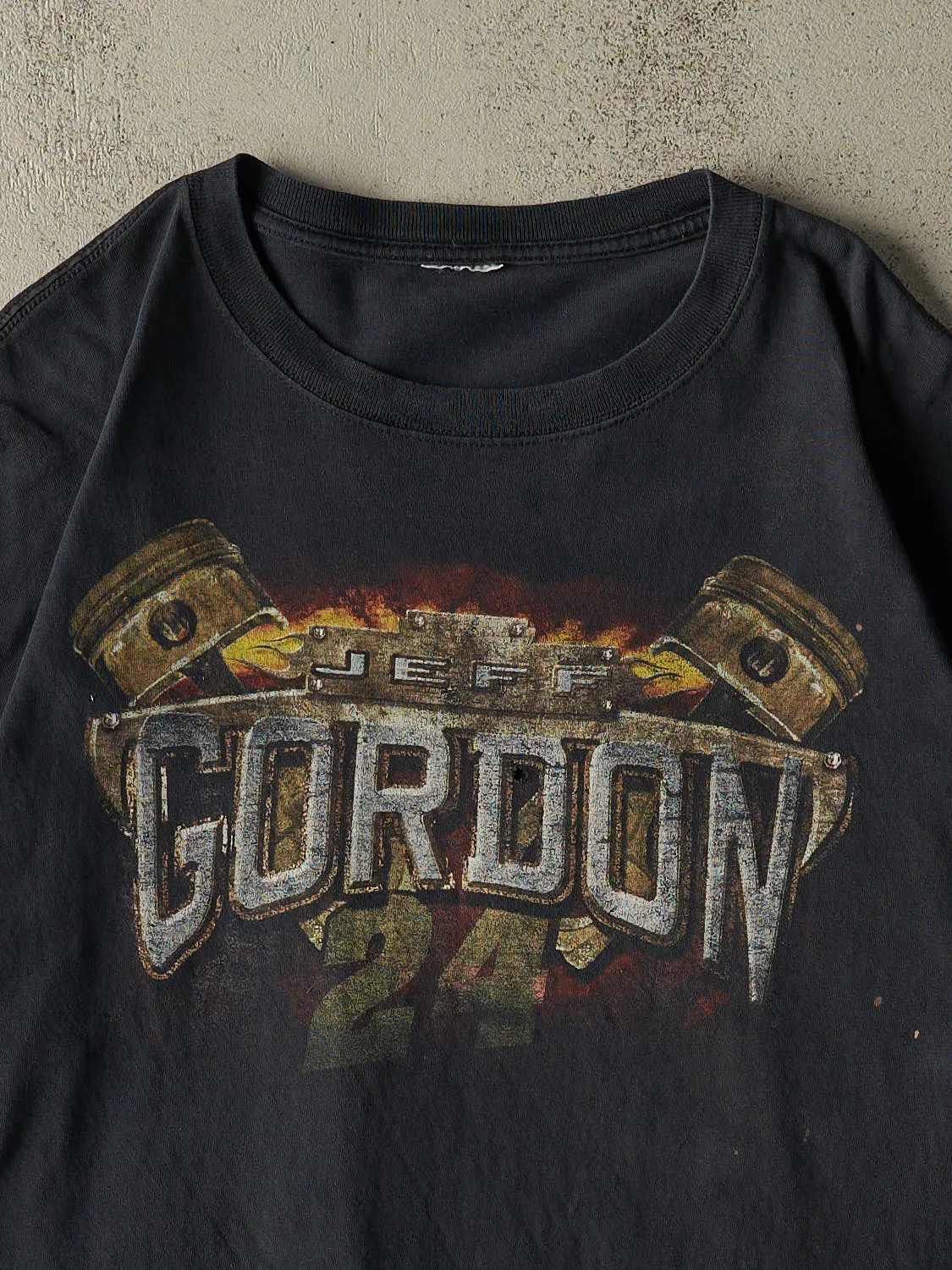 Vintage Y2K Faded Black Jeff Gordon Nascar Tee (XL) sold by Rebalance Vintage product image thumbnail 3