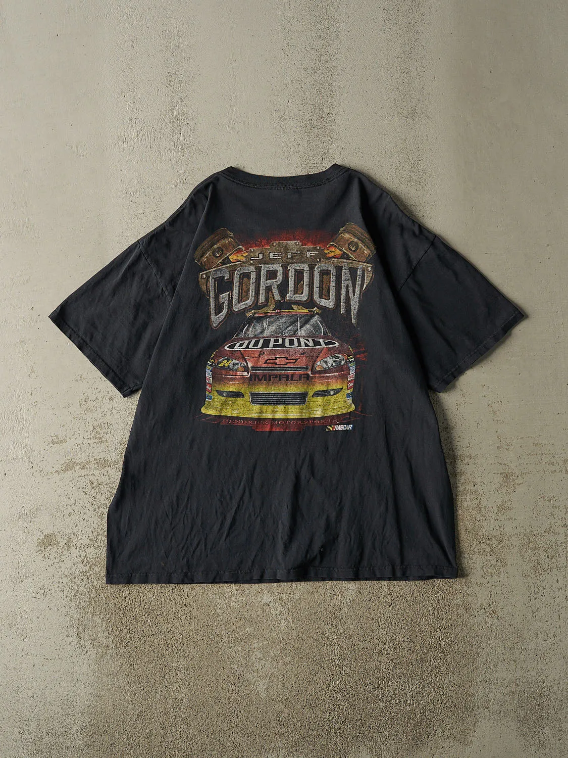 Vintage Y2K Faded Black Jeff Gordon Nascar Tee (XL) sold by Rebalance Vintage product image thumbnail 2