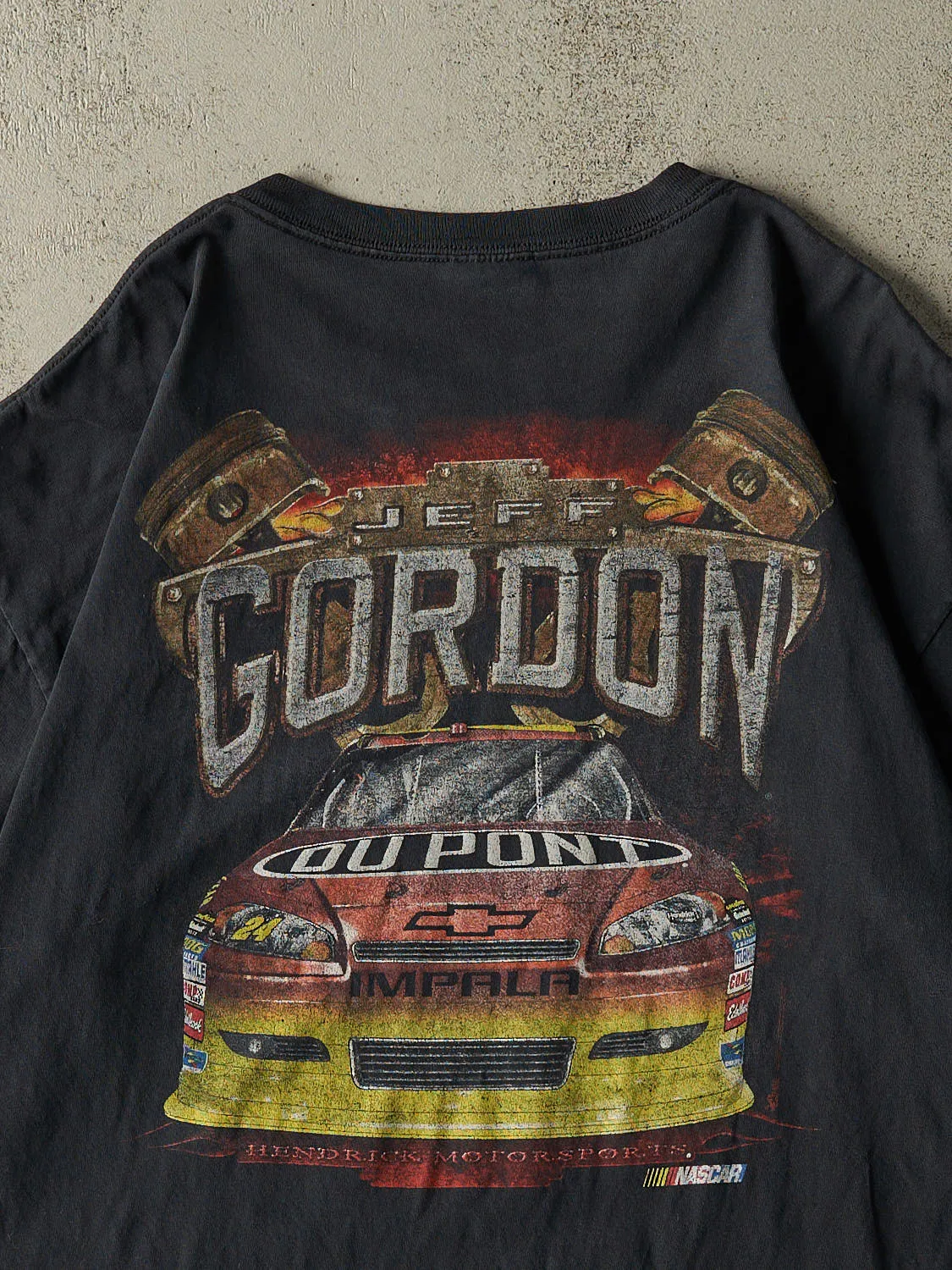 Vintage Y2K Faded Black Jeff Gordon Nascar Tee (XL) sold by Rebalance Vintage product image thumbnail 4