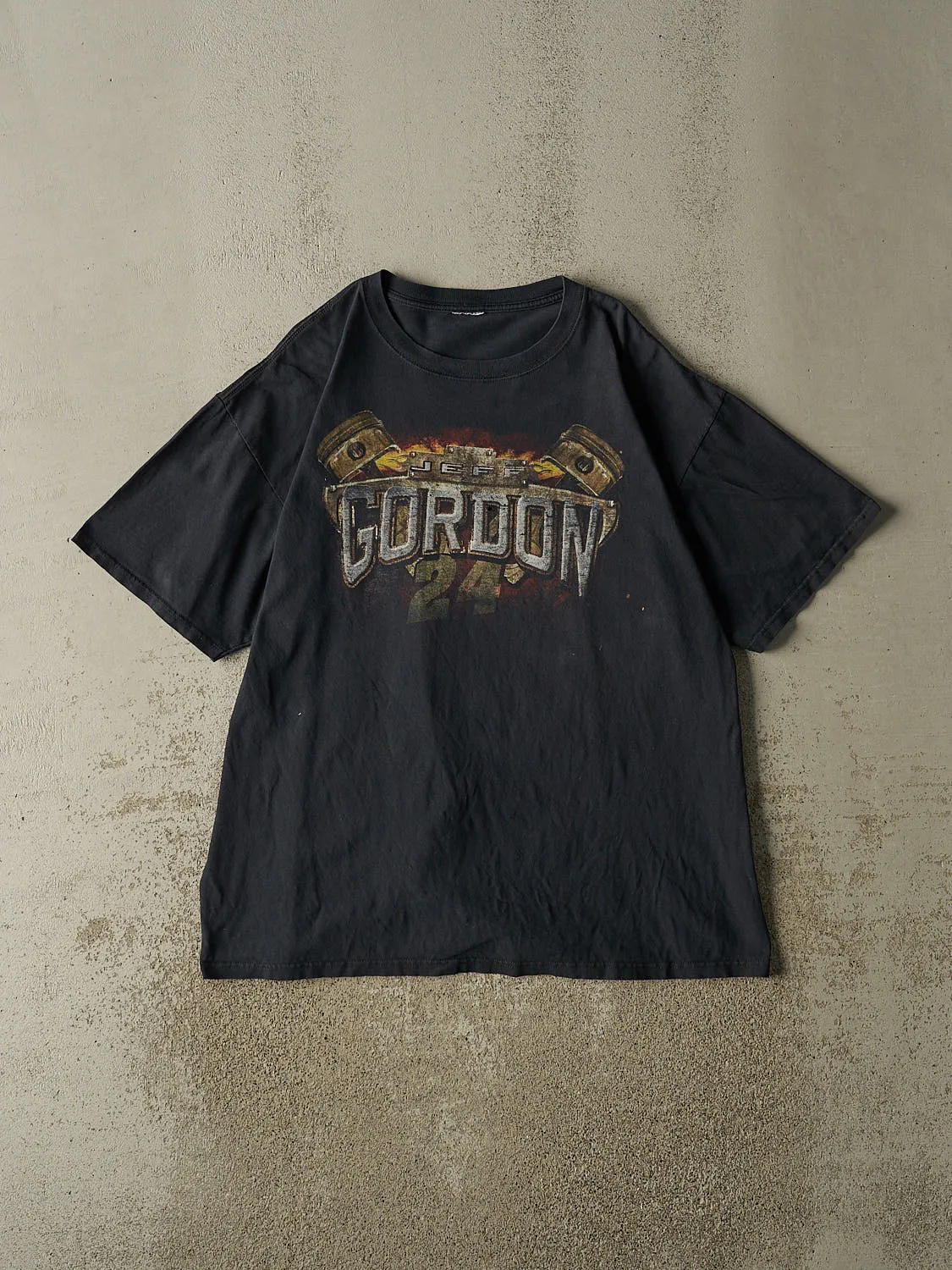 Vintage Y2K Faded Black Jeff Gordon Nascar Tee (XL) sold by Rebalance Vintage