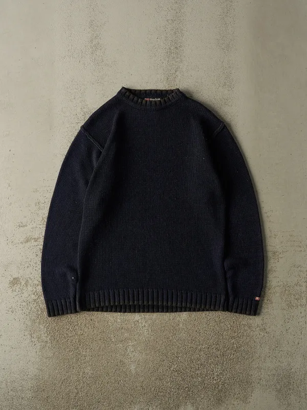 Vintage Y2K Navy Blue Point Zero Knit (S/M) sold by Rebalance Vintage