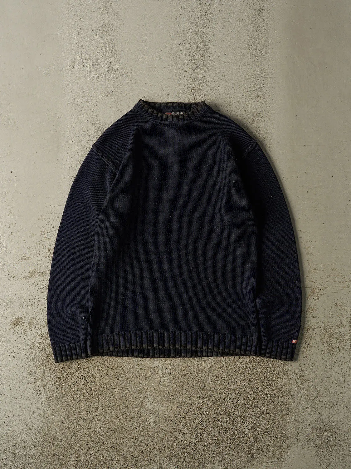 Vintage Y2K Navy Blue Point Zero Knit (S/M) sold by Rebalance Vintage