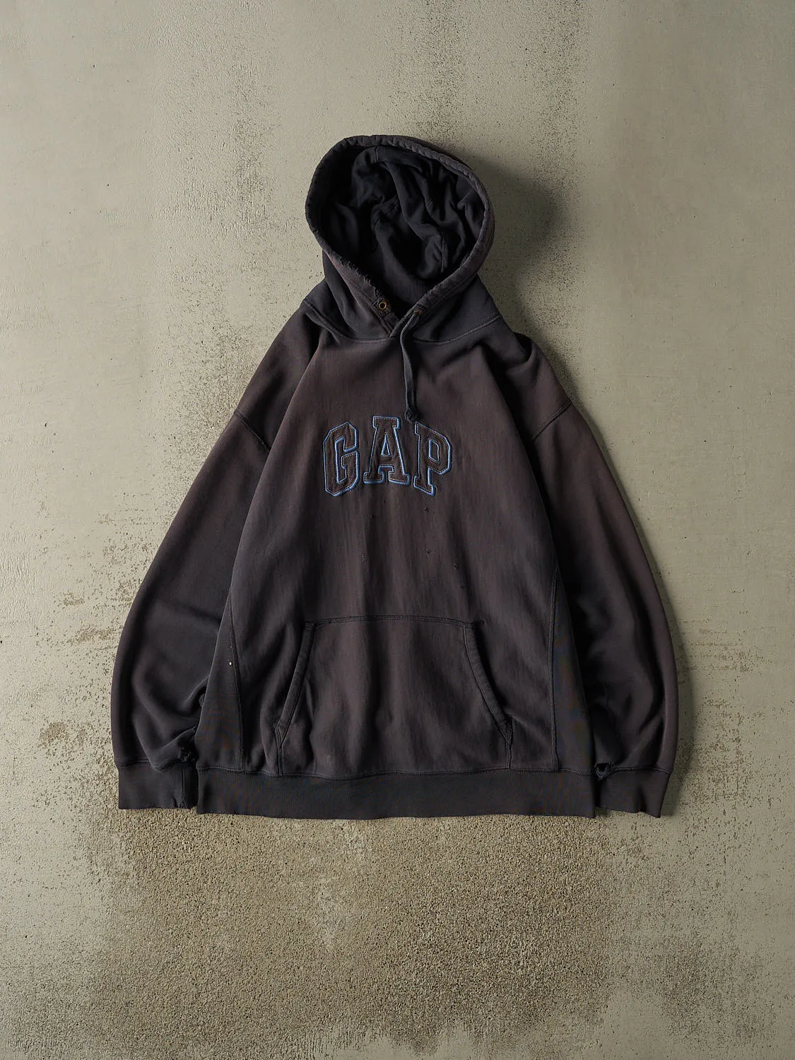 Vintage Y2K Navy Blue Gap Embroidered Hoodie (L/XL) sold by Rebalance Vintage