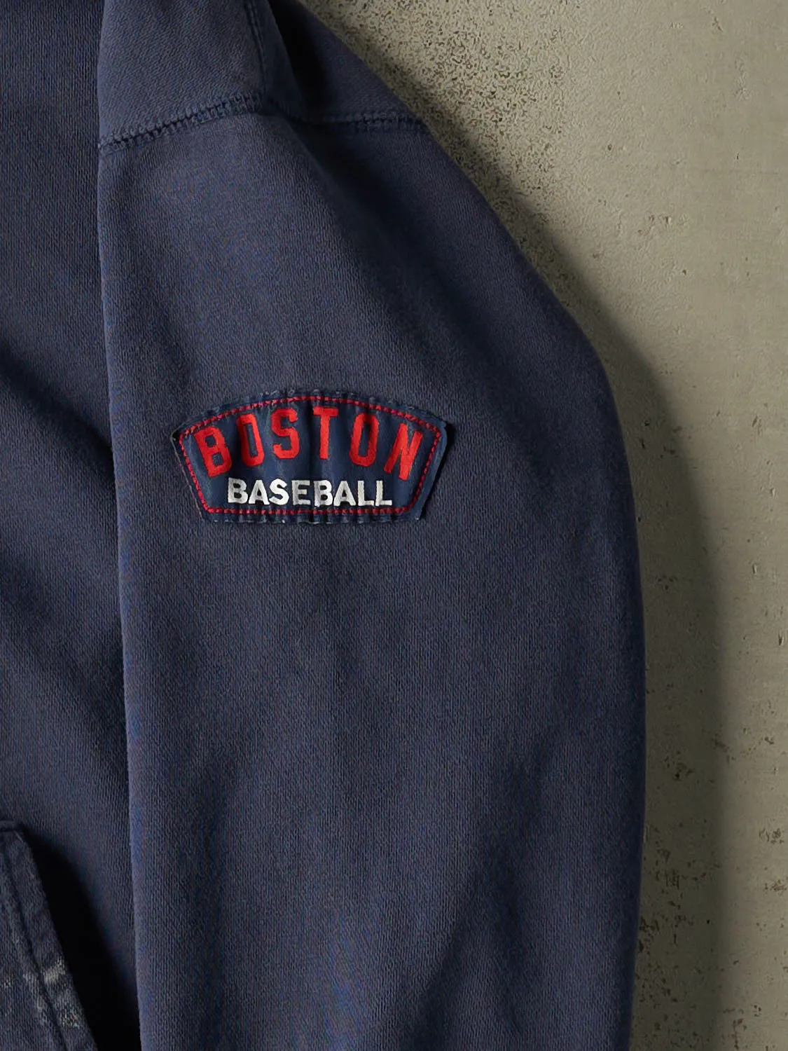 Vintage Y2K Navy Blue Boston Red Sox Embroidered Hoodie (L/XL) sold by Rebalance Vintage product image thumbnail 3