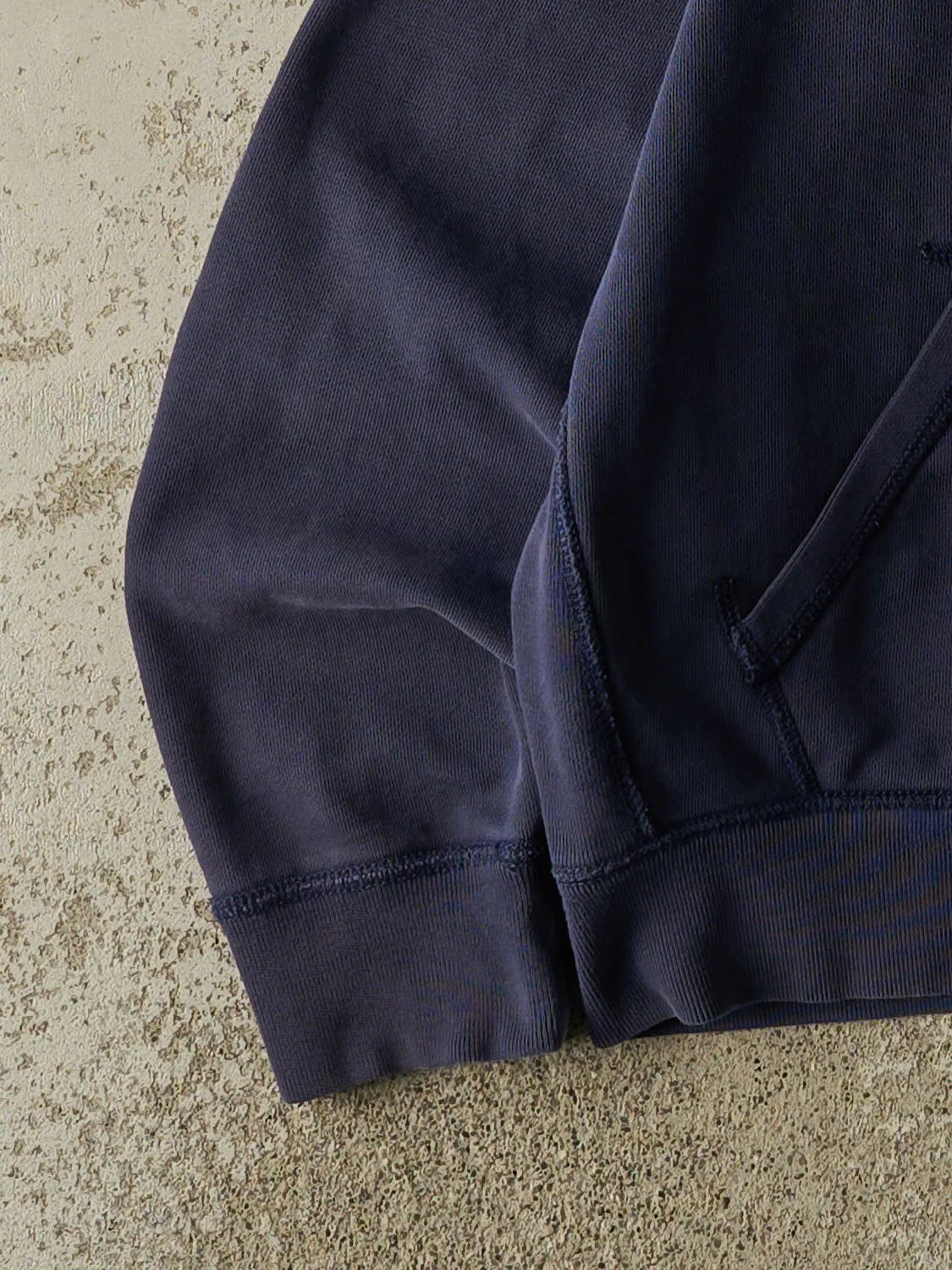 Vintage Y2K Navy Blue Polo Zip Up Hoodie (M/L) sold by Rebalance Vintage product image thumbnail 3
