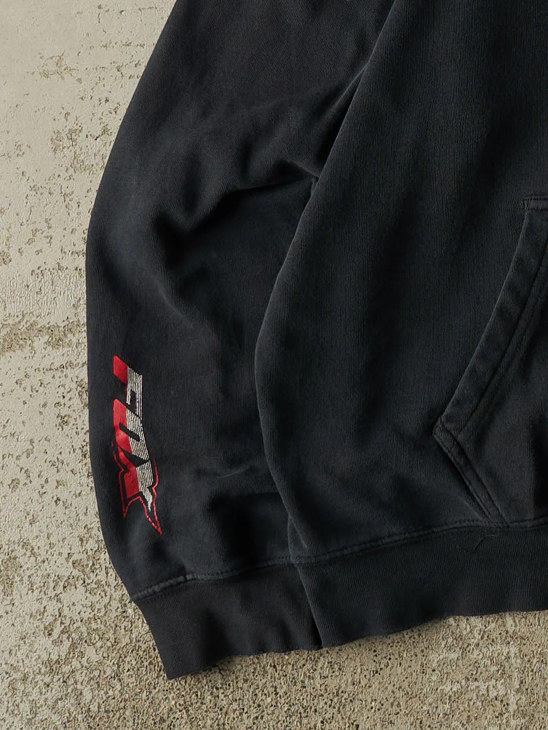 Vintage Y2K Faded Black Fox Racing Hoodie (M/L) sold by Rebalance Vintage product image thumbnail 3