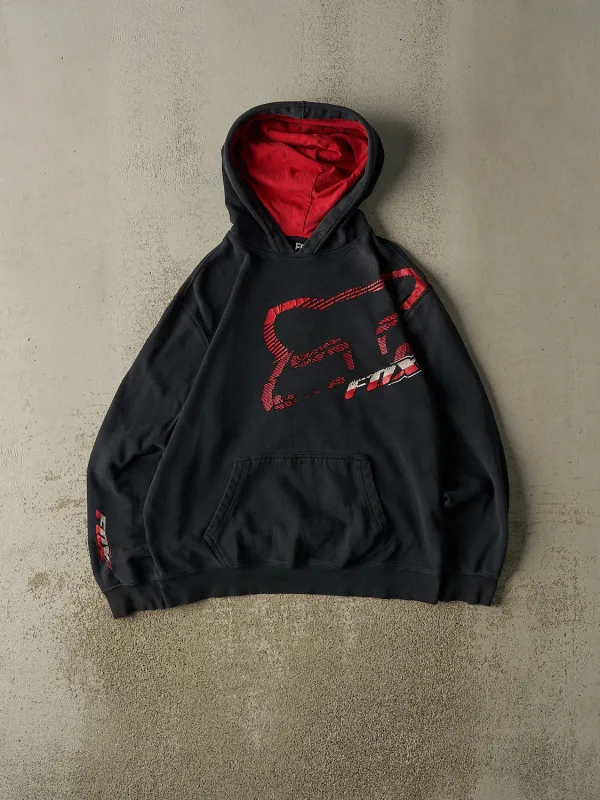 Vintage Y2K Faded Black Fox Racing Hoodie (M/L) sold by Rebalance Vintage