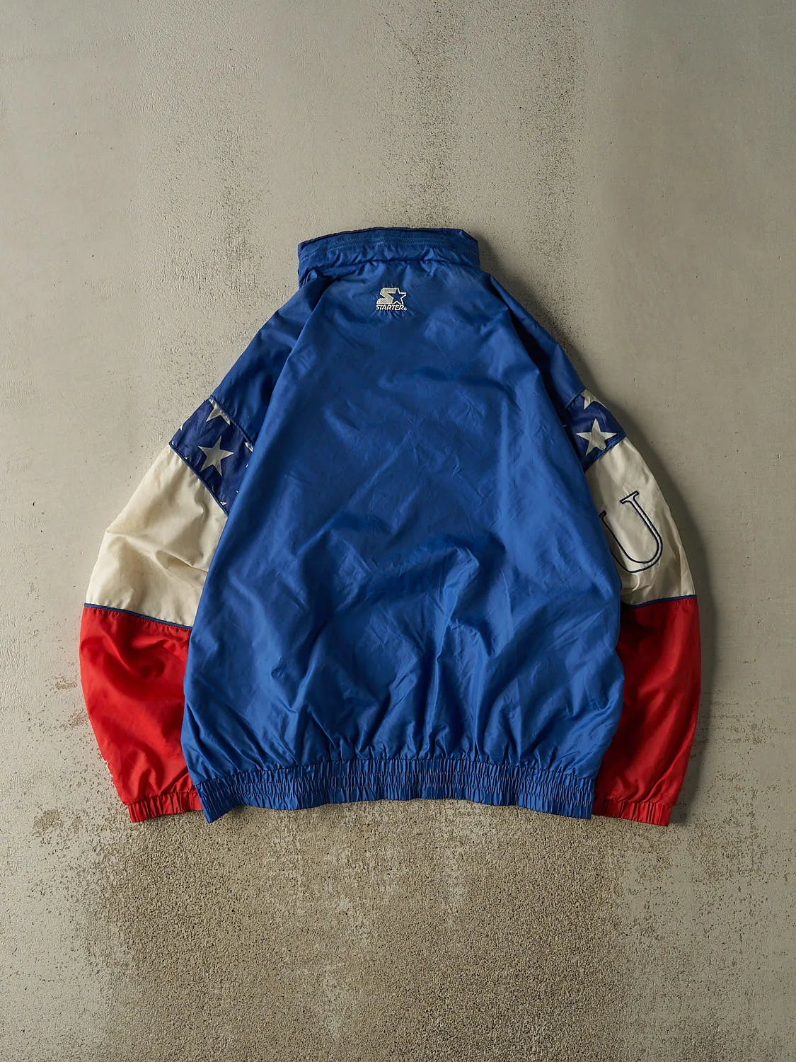 Vintage 96' Blue Atlanta Olympics Team USA Starter Windbreaker Jacket (XL) sold by Rebalance Vintage product image thumbnail 2