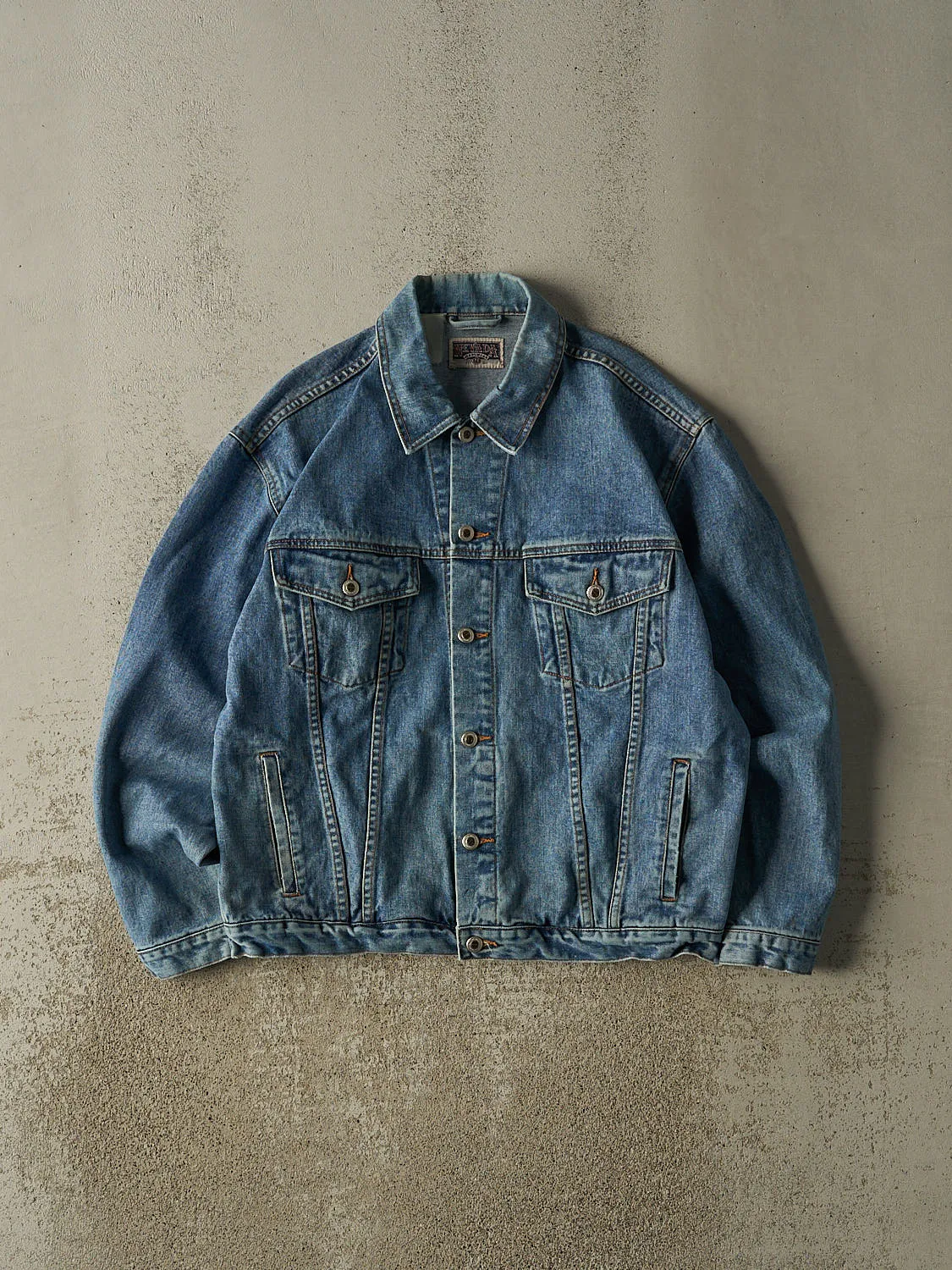 Vintage 90s Mid Wash Nevada Denim Jacket (M/L) sold by Rebalance Vintage