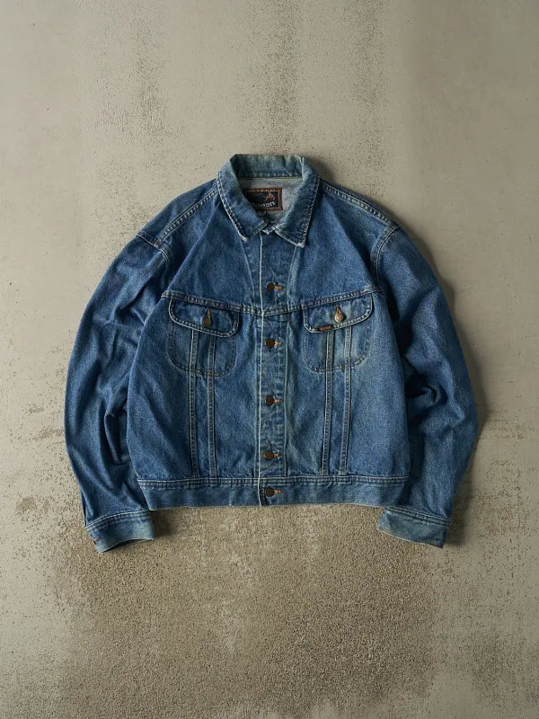 Vintage 90s Mid Wash Mustang Roughriders Denim Jacket (M) sold by Rebalance Vintage