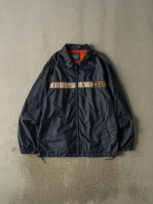 Vintage Y2K Navy Blue Billabong Zip Up Windbreaker Jacket (XL/XXL) sold by Rebalance Vintage