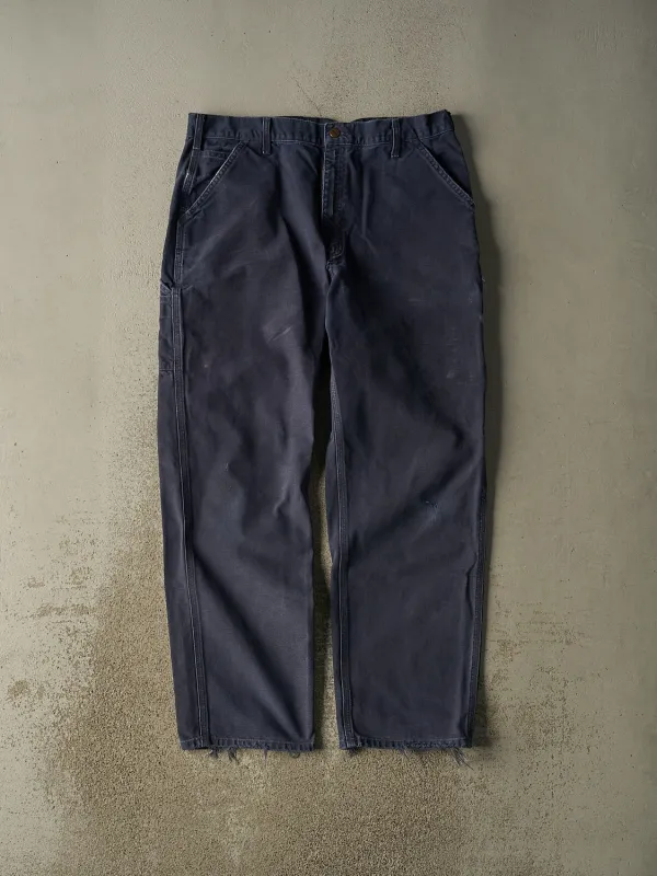 Vintage 90s Navy Blue Carhartt Carpenter Pants (36x31.5) sold by Rebalance Vintage