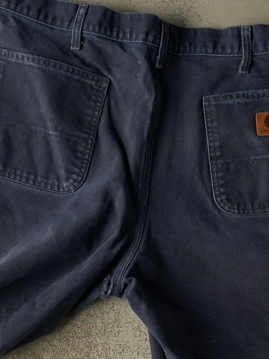 Vintage 90s Navy Blue Carhartt Carpenter Pants (36x31.5) sold by Rebalance Vintage product image thumbnail 5