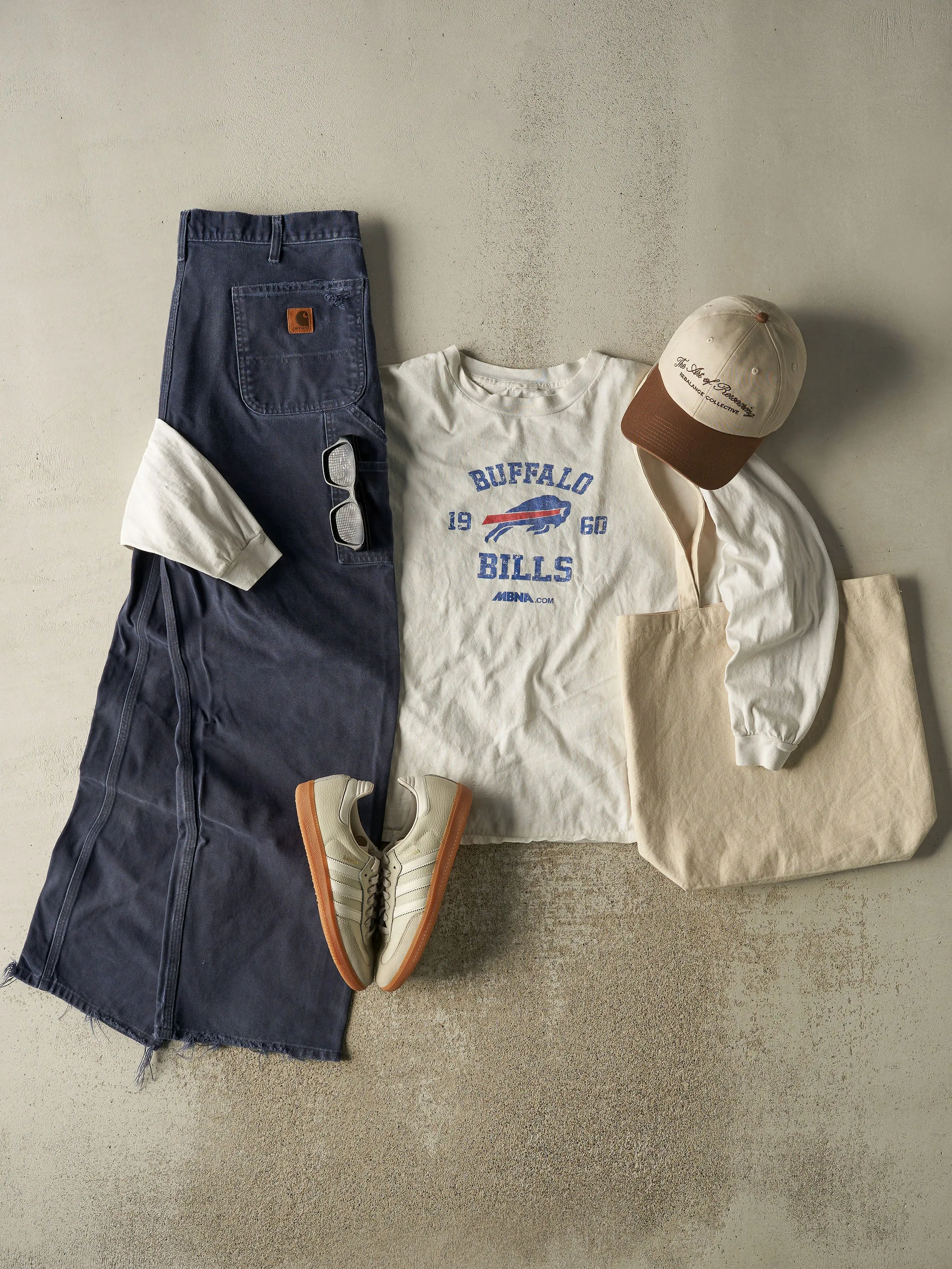 Vintage 90s Navy Blue Carhartt Carpenter Pants (36x31.5) sold by Rebalance Vintage product image thumbnail 2