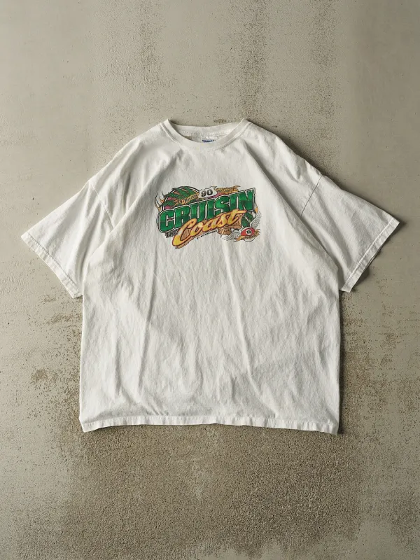 Vintage Y2K White "Cruising the Coast" Tee (XL) sold by Rebalance Vintage