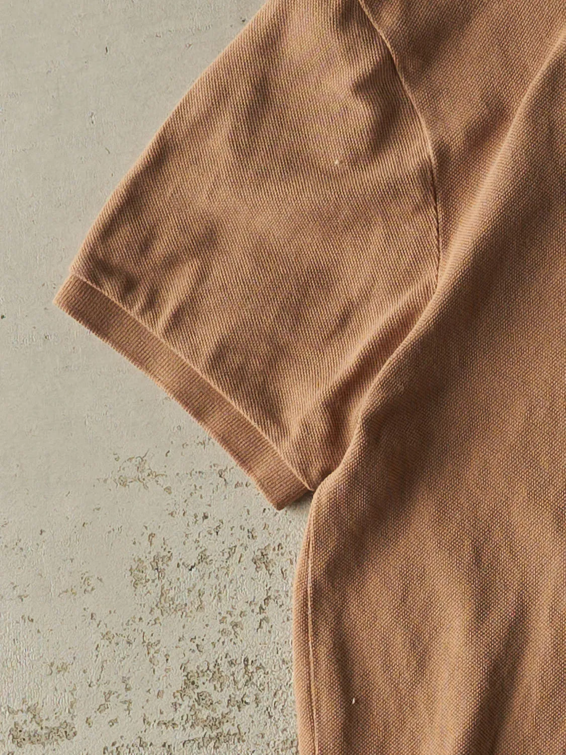 Vintage 90s Beige Polo Embroidered Quarter Button Tee (S/M) sold by Rebalance Vintage product image thumbnail 3