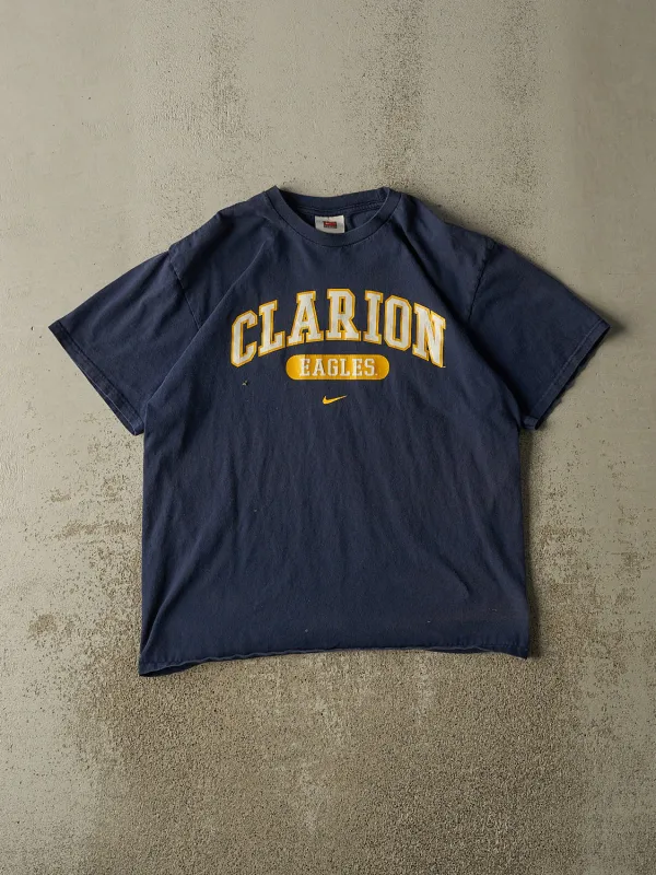 Vintage Y2K Navy Blue Nike Clarion Eagles Tee (L) sold by Rebalance Vintage