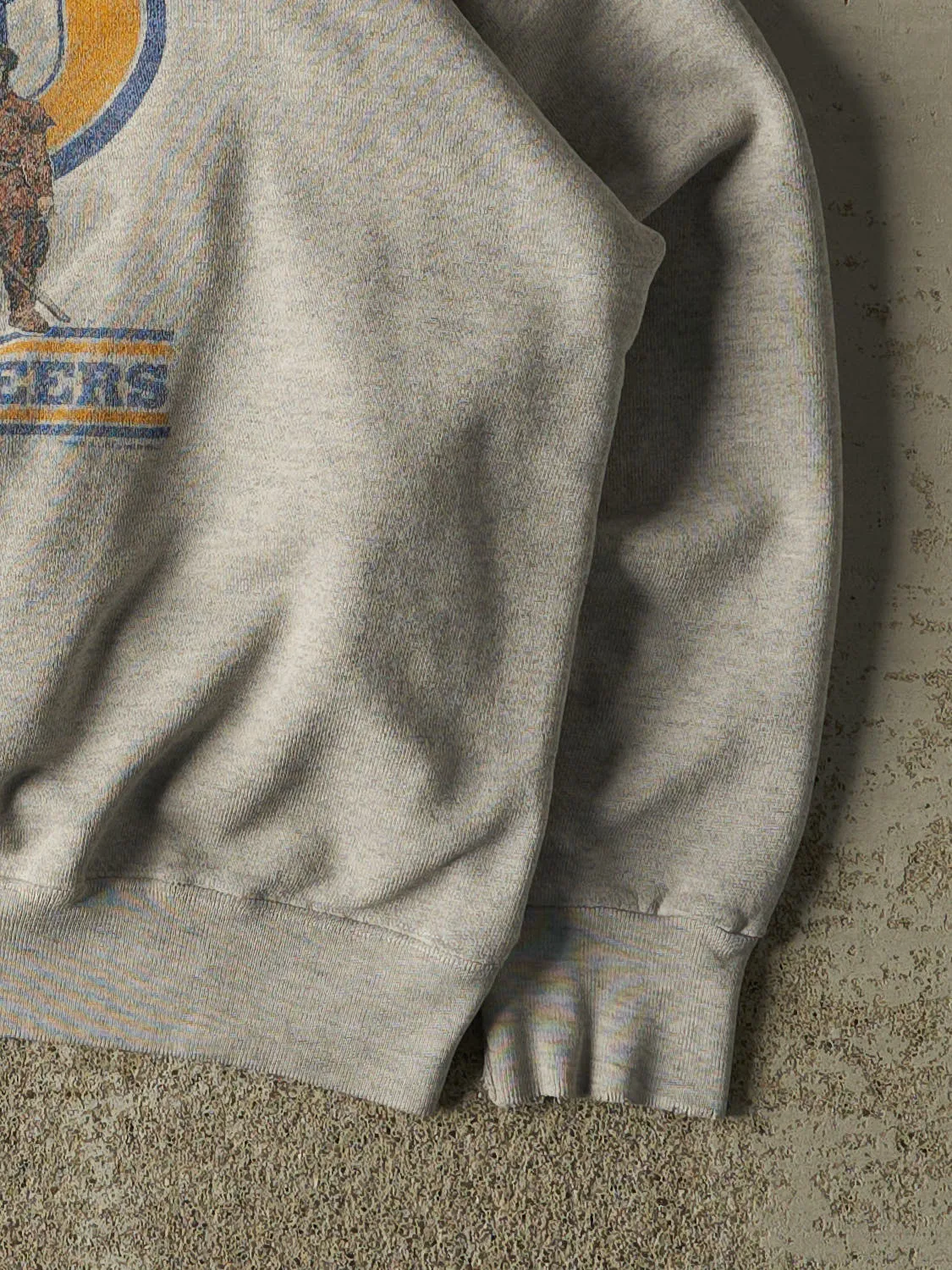 Vintage 80s Grey West Virginia University Mountaineers Boxy Crewneck (S/M) sold by Rebalance Vintage product image thumbnail 4
