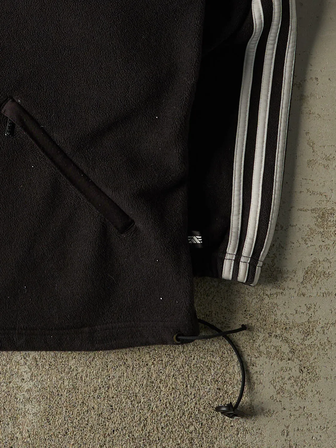 Vintage Y2K Black Adidas Embroidered Zip Up Fleece (XXL/XXXL) sold by Rebalance Vintage product image thumbnail 4