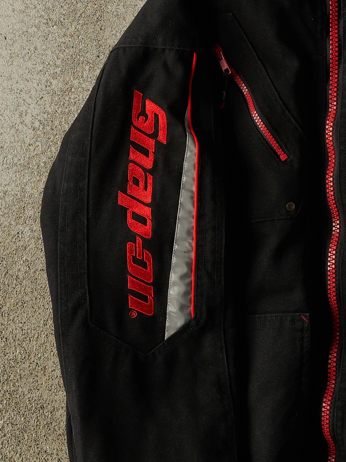 Vintage Y2K Black Snap-On Workwear Jacket (M/L) sold by Rebalance Vintage product image thumbnail 4