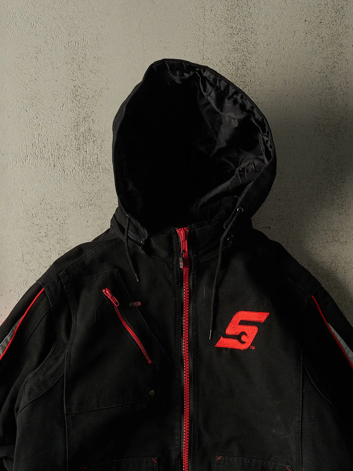 Vintage Y2K Black Snap-On Workwear Jacket (M/L) sold by Rebalance Vintage product image thumbnail 2