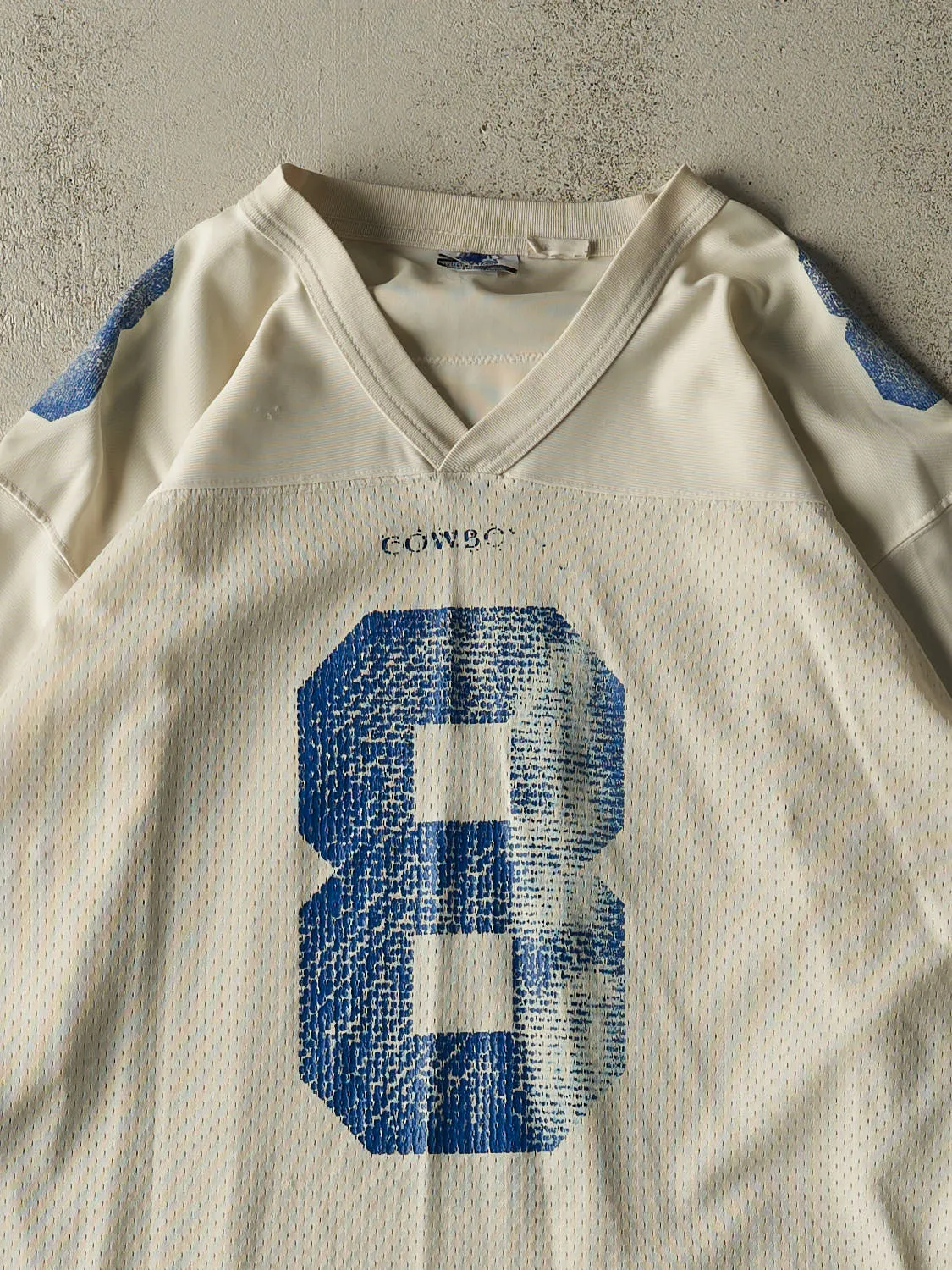 Vintage 90s White Dallas Cowboys #8 Troy Aikman Jersey (XL) sold by Rebalance Vintage product image thumbnail 3