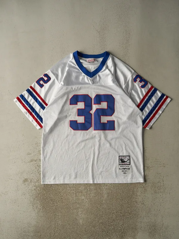 Vintage Y2K White Buffalo Bills #32 OJ Simpson Throwback Jersey (XXXXL) sold by Rebalance Vintage