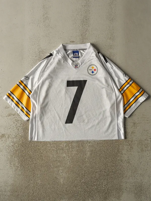 Vintage Y2K White Pittsburgh Steelers #7 Ben Roethlisberger Jersey (M) made by Rebalance Vintage