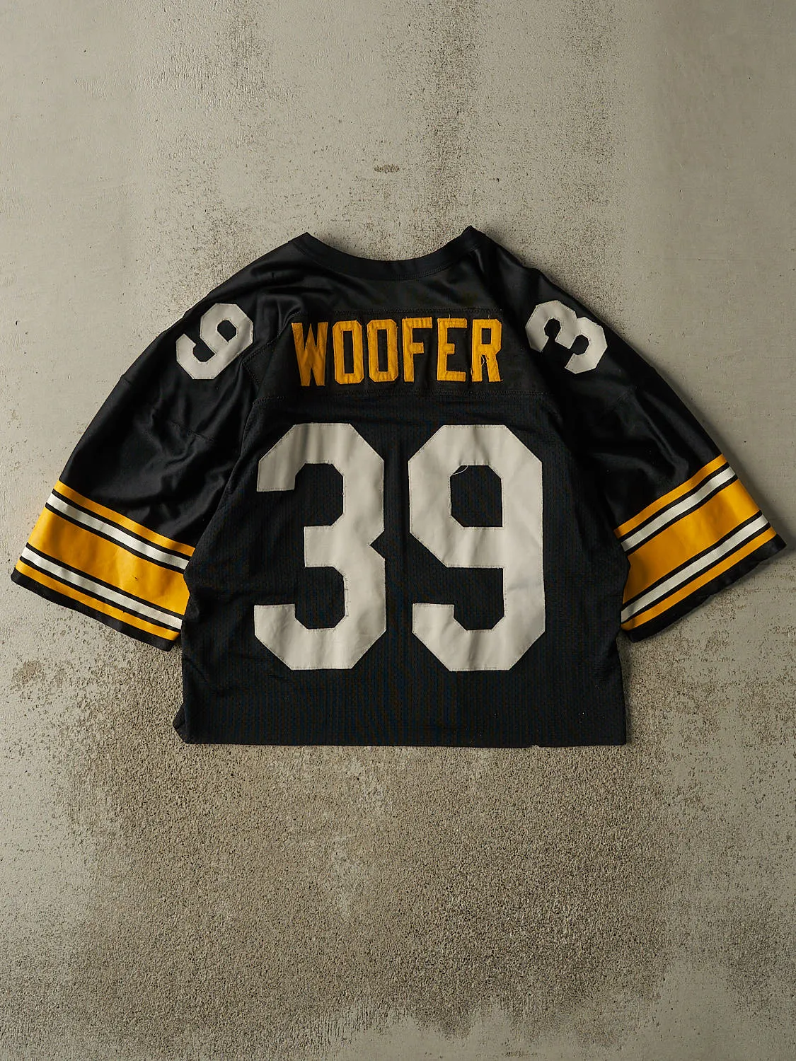 Vintage 90s Black Pittsburgh Steelers #39 Woofer Jersey (M) sold by Rebalance Vintage product image thumbnail 2