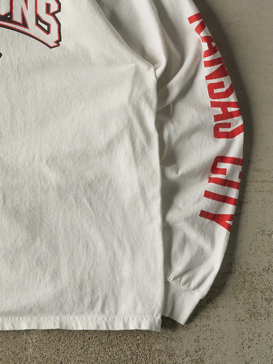 Vintage 03' White Kansas City Chiefs Division Champions Long Sleeve (XL/XXL) sold by Rebalance Vintage product image thumbnail 4