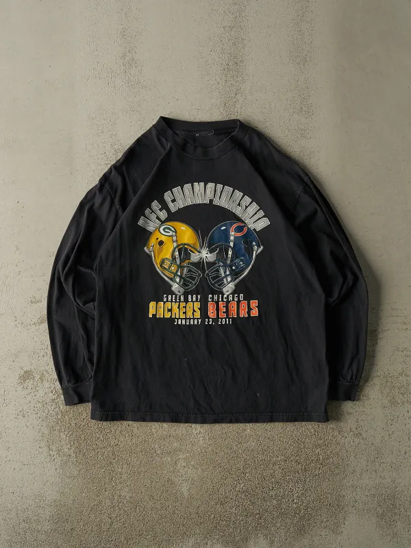 Vintage 11' Black NFC Championship Long Sleeve (L/XL) made by Rebalance Vintage
