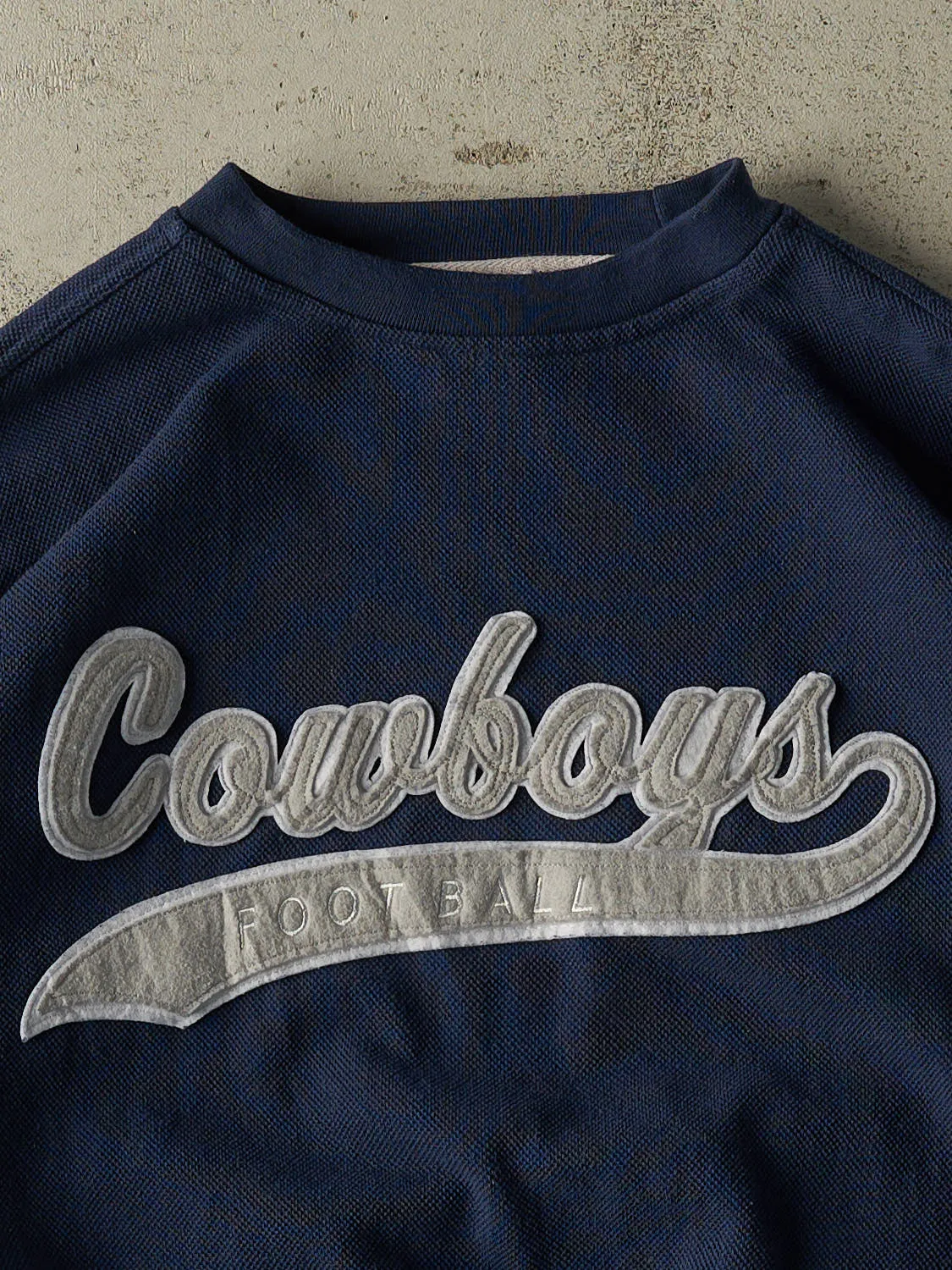 Vintage 90s Navy Blue Dallas Cowboys Starter Embroidered Crewneck (L/XL) sold by Rebalance Vintage product image thumbnail 3