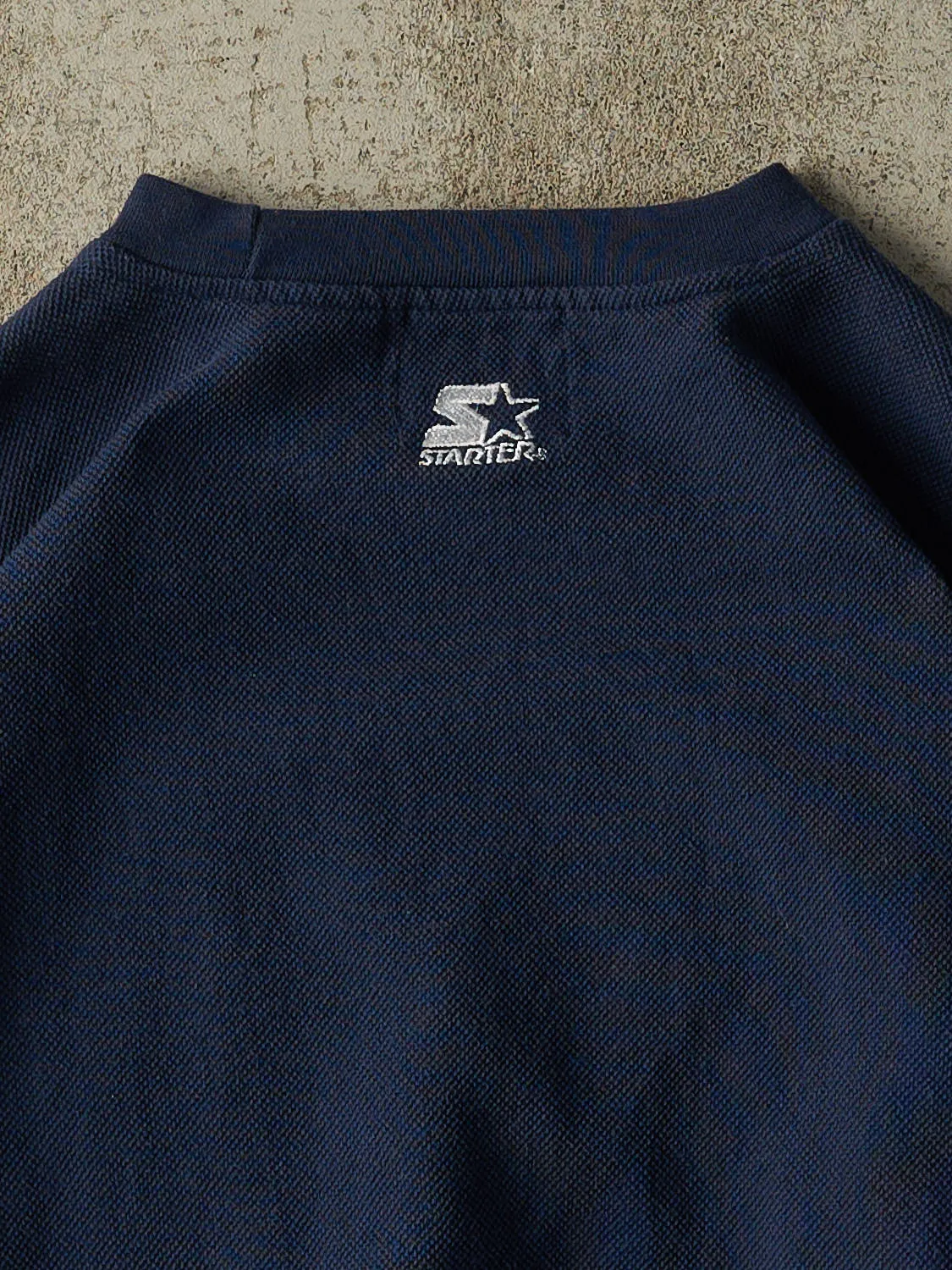Vintage 90s Navy Blue Dallas Cowboys Starter Embroidered Crewneck (L/XL) sold by Rebalance Vintage product image thumbnail 5